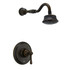 Opulence 1H Shower Only Trim Kit & Treysta Cartridge w/ 5 Function Showerhead 1.75gpm Tumbled Bronze