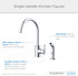 Parma 1H Kitchen Faucet w/ Spray 1.75gpm Satin Black