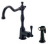 Opulence 1H Kitchen Faucet w/ Spray 1.75gpm Satin Black