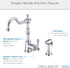 Opulence 1H Kitchen Faucet w/ Spray 1.75gpm Chrome