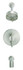 Parma 1H Tub & Shower Trim Kit & Treysta Cartridge w/ Diverter on Valve & 5 Function Showerhead 2.0gpm Brushed Nickel