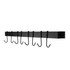 32" Easy Mount Rack Utensil Bar w/ 8 Hooks GY