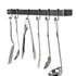 24" Classic Wall Rack Utensil Bar w/ 6 Hooks CH