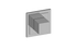 M-Series Transitional Square Stop/Volume Trim Plate with Square Handle