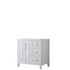 Daria 36 Inch Single Bathroom Vanity in White, No Countertop, No Sink, and No Mirror