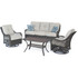 Orleans4pc Seating Set: 2 Swivel Gliders, Sofa, Coffee Table