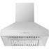 30" Wall-Mount Chimney Range Hood, Baffle Filters