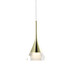 VONN Lighting Amalfi VAP2211GL 4.75" Integrated LED ETL Certified Height Adjustable Pendant Light with Cone Shade in Gold