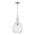 Capital Lighting Brentwood 1-light Water Glass Teardrop Pendant