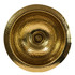 Nantucket Sinks' ROB - 13 Inch Hand Hammered Brass Round Undermount Bar Room Sink