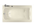 Release 6032 Acrylic Drop-in Left-Hand Drain Aerofeel Bathtub in Bone