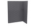 Utile 6032 Composite Direct-to-Stud Two-Piece Corner Shower Wall Kit in Metro Thunder Grey
