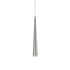 KUZCO Lighting 401215BN-LED Mina - 9W LED Cone Pendant-24 Inches Tall and 2.75 Inches Wide, Finish Color: Brushed Nickel