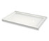 B3Round 6032 Acrylic Alcove Shower Base in White with Right-Hand Drain