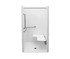 MX QSI-3637-BF 0.625 in. RRF AcrylX Alcove Three-Piece Shower in White