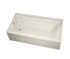 Exhibit 6042 IFS AFR Acrylic Alcove Right-Hand Drain Combined Whirlpool & Aeroeffect Bathtub in Biscuit