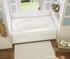 Santorini 60 x 32 Acrylic Alcove Right-Hand Drain Combined Hydrosens & Aerosens Bathtub in White