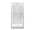 VP3636CS 36 x 36 Solid Surface Alcove Center Drain Four-Piece Shower in White