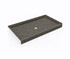 SS-3460 34 x 60 Swanstone Alcove Shower Pan with Center Drain Charcoal Gray