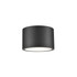 KUZCO Lighting EC19408-BK Lamar - 39W LED Outdoor Flush Mount-5 Inches Tall and 7.88 Inches Wide, Finish Color: Black