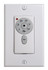 Irene-5H five-blade flush mount paddle fan in Brushed Nickel finish with 42 solid barn wood tone blades. 