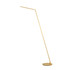 KUZCO Lighting FL25558-BG Miter - 11W LED Floor Lamp-55.5 Inches Tall and 9.88 Inches Wide, Finish Color: Brushed Gold