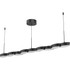 KUZCO Lighting LP90748-BK Poplar - 62W LED Linear Pendant-1.75 Inches Tall and 4 Inches Wide,