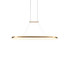 KUZCO Lighting PD19347-AN Eerie - 58W LED Pendant-1.13 Inches Tall and 47.25 Inches Wide, Finish Color: Antique Brass