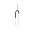 KUZCO Lighting PD95108-BK Huron - 12W LED Pendant-32.75 Inches Tall and 1 Inches Wide, Finish Color: Black