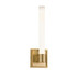 KUZCO Lighting WS17014-BG Rona - 15W LED Wall Sconce-14 Inches Tall and 4.5 Inches Wide, Finish Color: Brushed Gold
