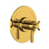 Holborn 1/2" Therm & Pressure Balance Trim with 3 Functions (Shared) Unlacquered Brass