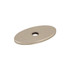 Oval Backplate Small 1 1/4" - Polished Nickel