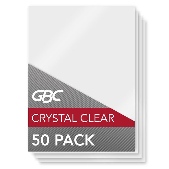 GBC Crystal Clear 10 Mil Menu Size Laminating Pouches