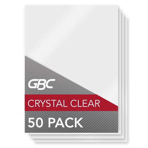 GBC Crystal Clear 10 Mil Menu Size Laminating Pouches