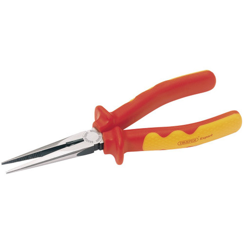 VDE Approved Fully Insulated Long Nose Pliers, 200mm - 69176_36AVDE.jpg