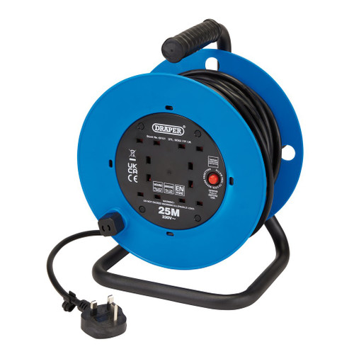 230V Four Socket Industrial Cable Reel, 25m - 02121_1.jpg