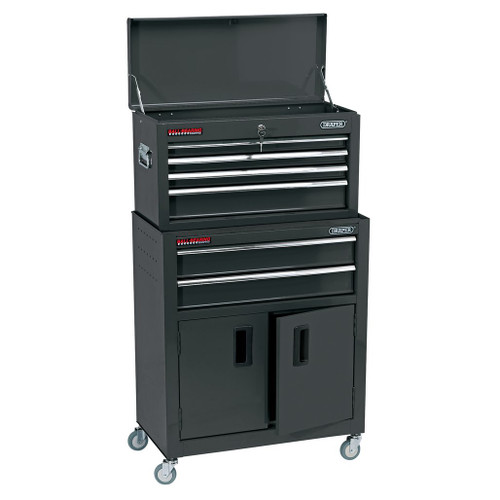 Combined Roller Cabinet and Tool Chest, 6 Drawer, 24", Black - 19572_RCTC6-BK.jpg