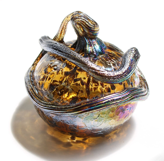 Kugel House display of hand-blown hearts