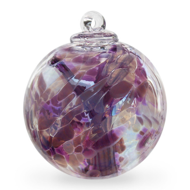 Witch Ball "Lavender Lilly" Iridized (4 Inch)