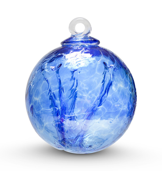 Small Witch Ball Light Blue