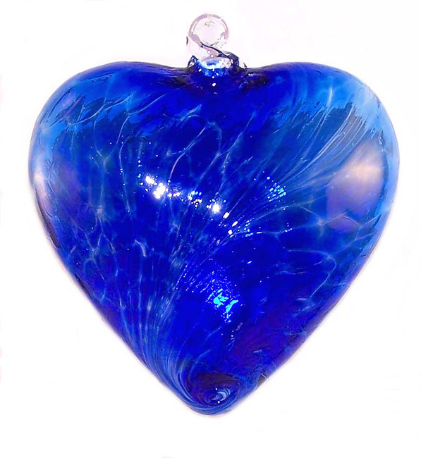 Large Heart "Sari Blue"