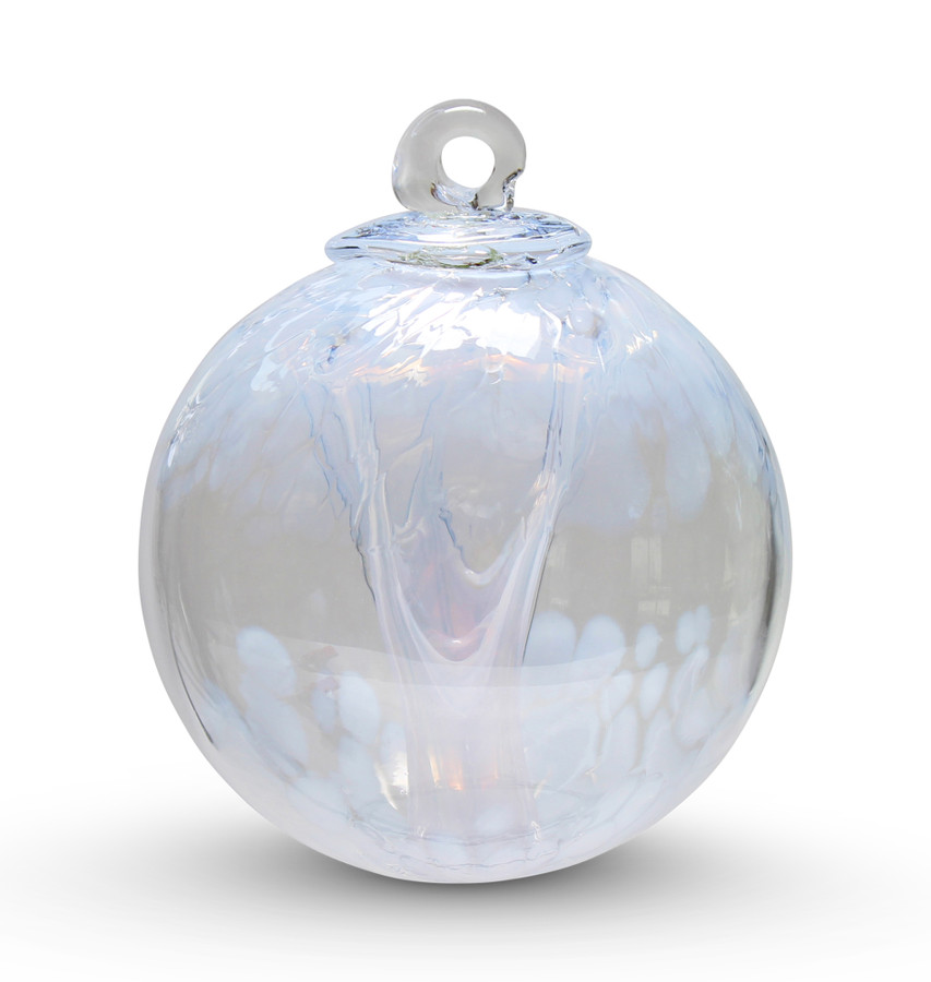 Spirit Tree Witch Ball (Moon Glow White)  4 inch