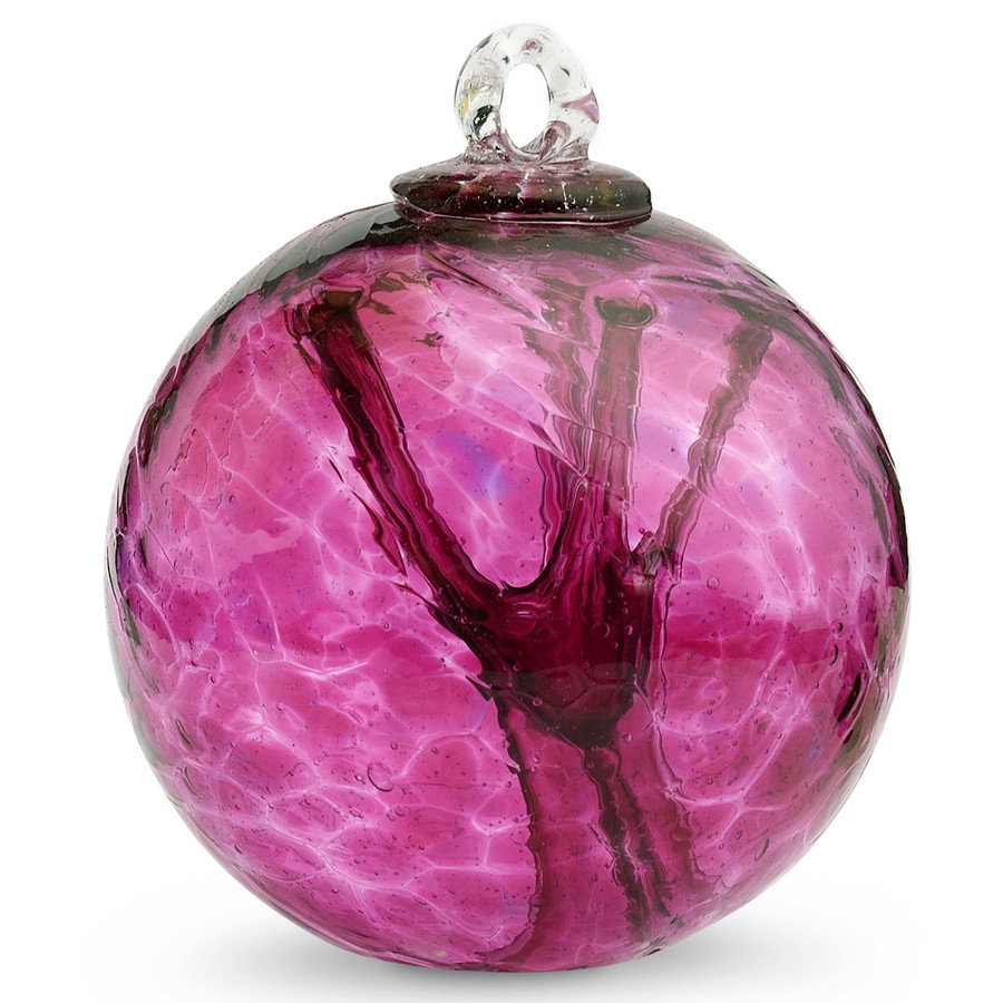 Small Witch Ball "Wine Red"