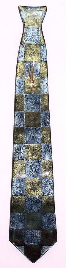 Glass Clock Necktie