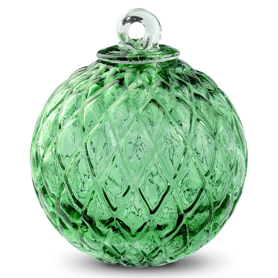 Diamond Optic Friendship Ball, Moss Green (4 inch)