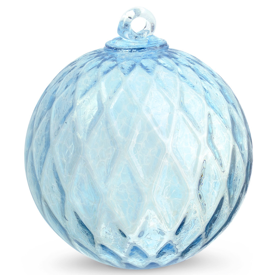 Diamond Optic Friendship Ball, Copper Blue (6 inch)