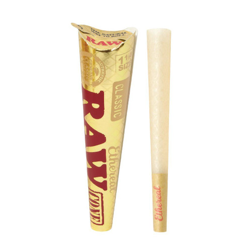 RAW Ethereal Pre-Rolled Cones - 1 1/4 Size 6ct.
