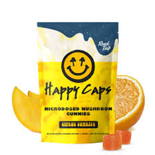 Road Trip x Happy Caps® - MICRODOSED Gummies + Functional Mushrooms - Citrus Sunrise