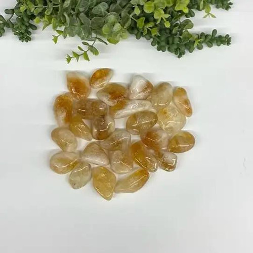Citrine Tumbled Semi-Precious Stone 20 - 25mm