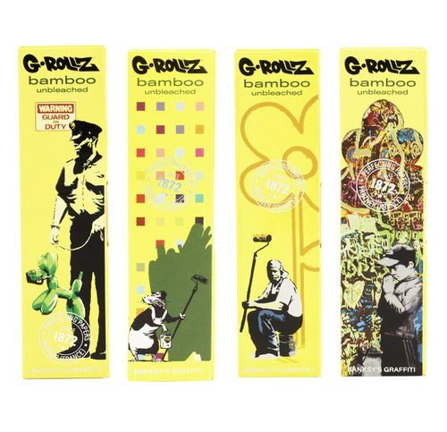 G-Rollz Rolling Papers Banksy’s Graffiti King Slim - 50ct.